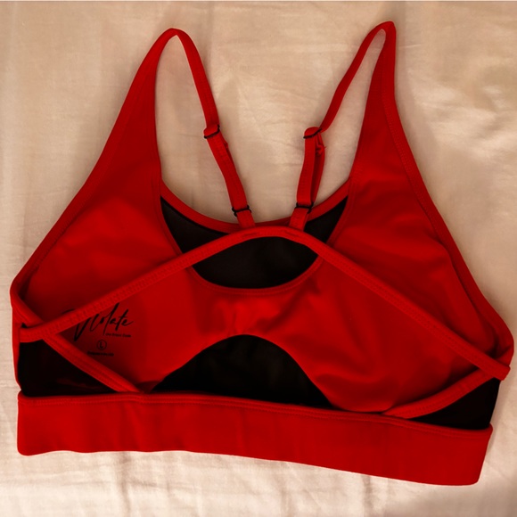Violate The Dress Code Other - Vikie Red and Black Sports Bra
